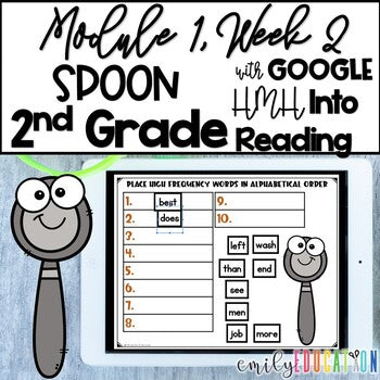 Spoon | Module 1 Week 2 | HMH Into Reading 2nd Grade | Google and Seesaw Activities