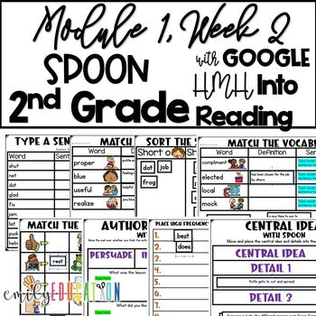 Spoon | Module 1 Week 2 | HMH Into Reading 2nd Grade | Google and Seesaw Activities