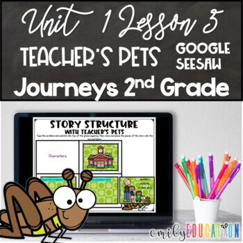 Teacher's Pets 2nd Grade Unit 1 Lesson 5 Google Seesaw Activities