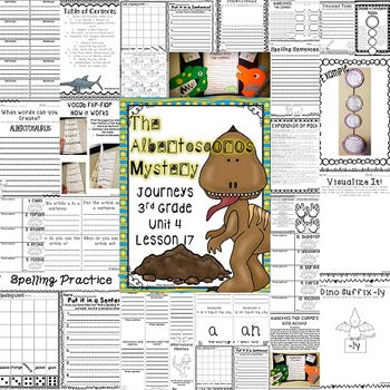 The Albertosaurus Mystery Supplement Activities Journeys 3rd Grade