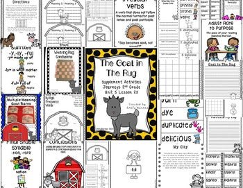 The Goat in The Rug Journeys Supplement Materials 2nd Grade Lesson 23