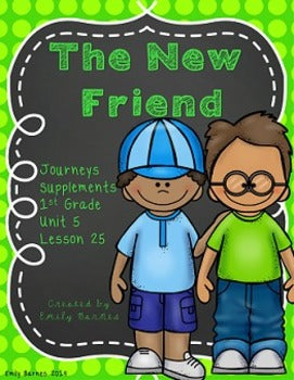 The New Friend 1st Grade Supplement Activities Lesson 25