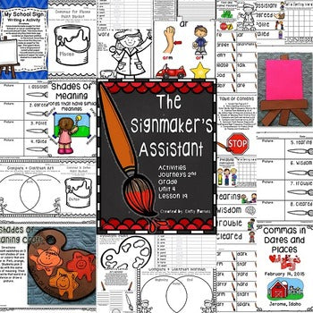 The Signmaker's Assistant Activities 2nd Grade Lesson 19