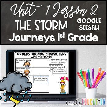 The Storm Journeys 1st Grade Unit 1 Lesson 2 Google Seesaw Activities