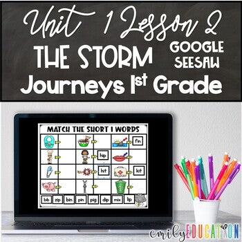 The Storm Journeys 1st Grade Unit 1 Lesson 2 Google Seesaw Activities