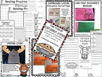 The Trial of Cardigan Jones Journeys 3rd Grade Unit 1 Lesson 2 Activities