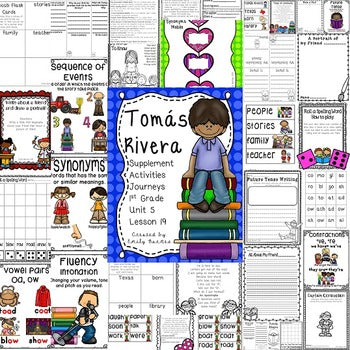 Tomas Rivera 1st Grade Activities Lesson 19