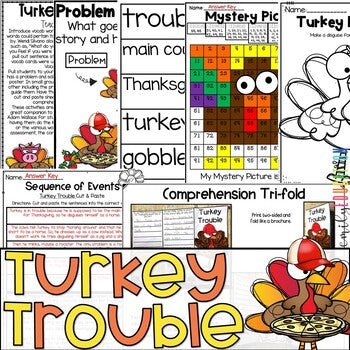 Turkey Trouble Activities Google Seesaw and Print