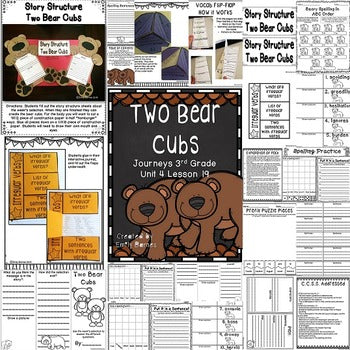 Two Bear Cubs Journeys 3rd Grade Lesson 19 Unit 4