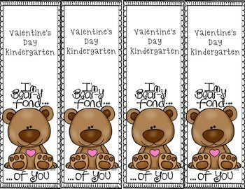 Valentine's Day Bookmark Freebie K-2