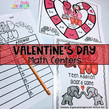 Valentine's Day Math Centers