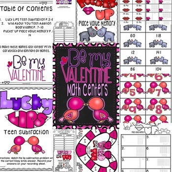 Valentine's Day Math Centers