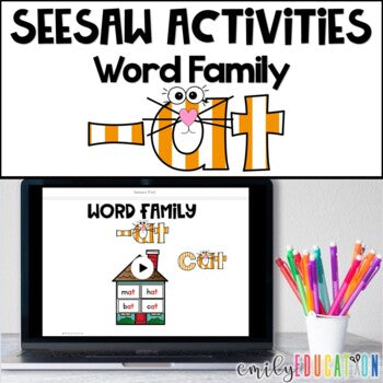 Word Family -at Seesaw Activities