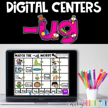 Word Family -ug Seesaw Activities Digital