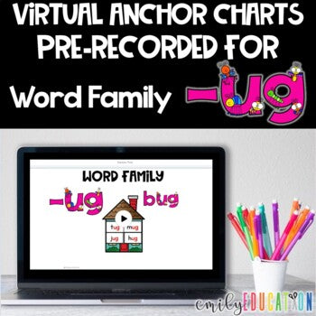 Word Family -ug Seesaw Activities Digital