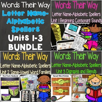 Words Their Way-Letter Name Alphabetic Spellers Activities 1