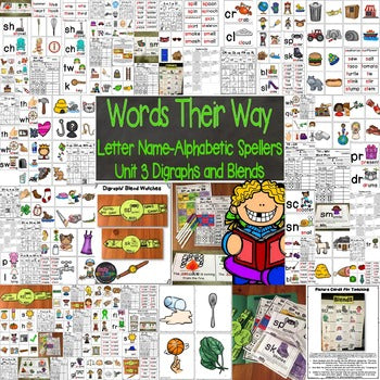 Words Their Way Letter Name Alphabetic Spellers Digraphs and Blends