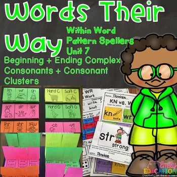 Words Their Way Word Pattern Spellers Unit 7 Complex Consonants and Clusters