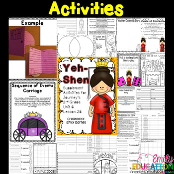 Yeh-Shen Journeys 2nd Grade Activities Unit 6 Lesson 28