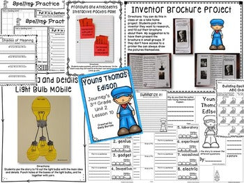 Young Thomas Edison Journeys 3rd Grade Unit 2 Lesson 10