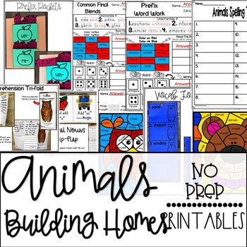 Animals Building Homes Journeys 2nd grade Unit 2 Lesson 6