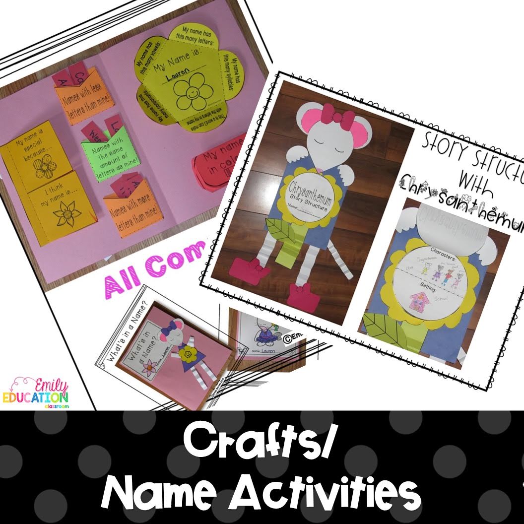 Chrysanthemum | Name Activities | Back to School | Digital Google Seesaw | Craft