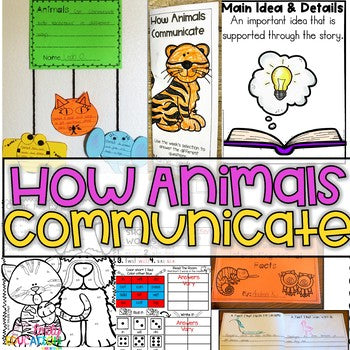 How Animals Communicate Journeys 1st Grade Supplement Activities Lesson 7