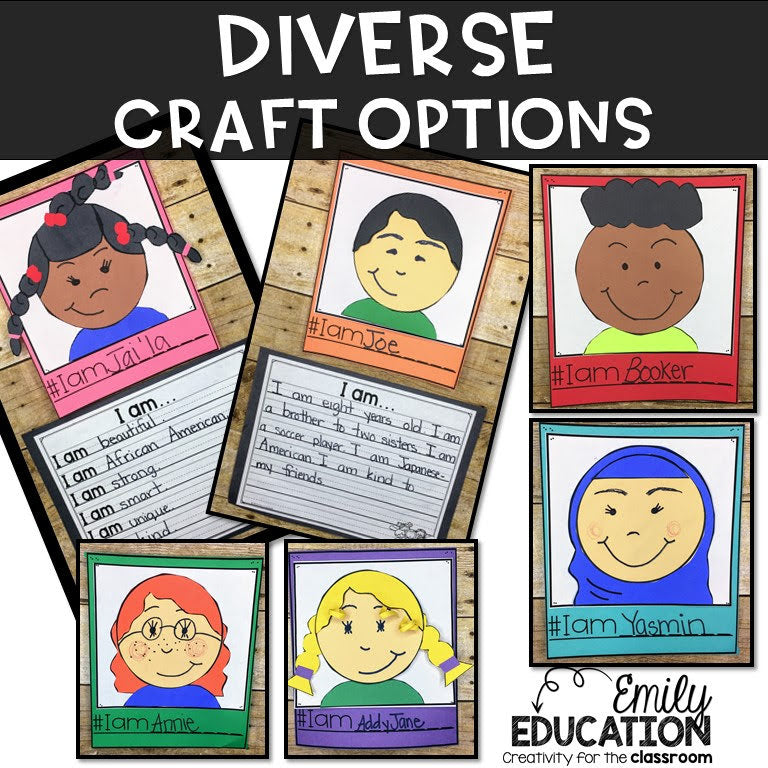 I Am Poem Writing and Craft Celebrating Diversity