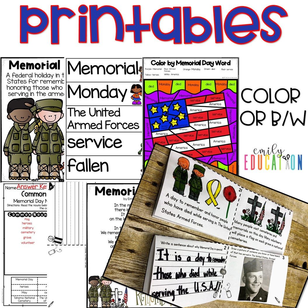 Memorial Day Activities and Craft