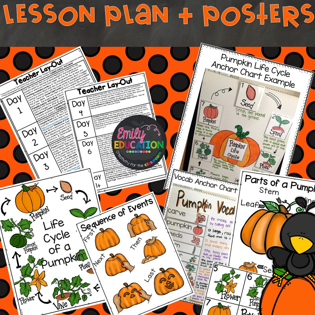 Pumpkin Activities Digital and Print | Pumpkin Life Cycle, Pumpkin Jack Craft