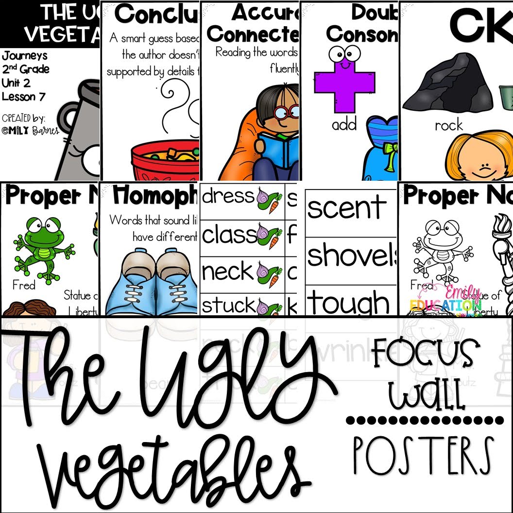 The Ugly Vegetables Supplement Materials Aligned with Journeys 2nd Grade