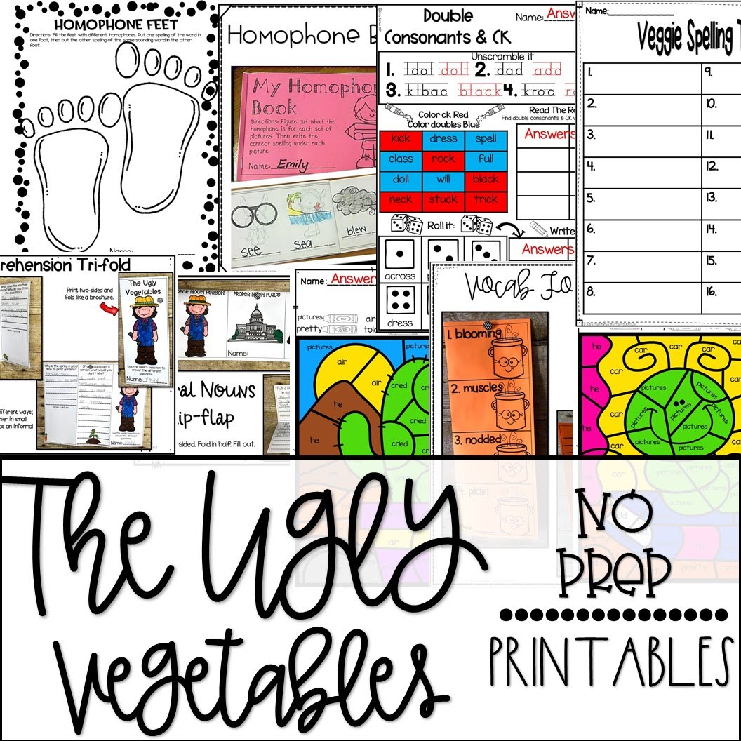 The Ugly Vegetables Supplement Materials Aligned with Journeys 2nd Grade