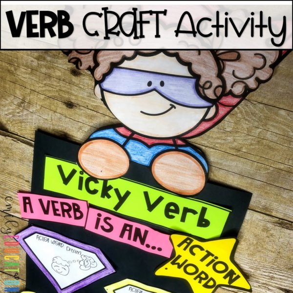 verb craft activity for the classroom