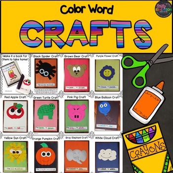 color word craft activities for the primary classroom