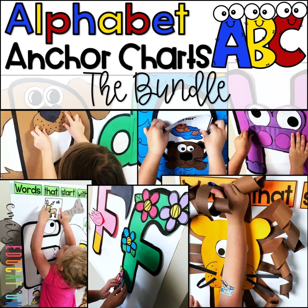 alphabet anchor chart bundle