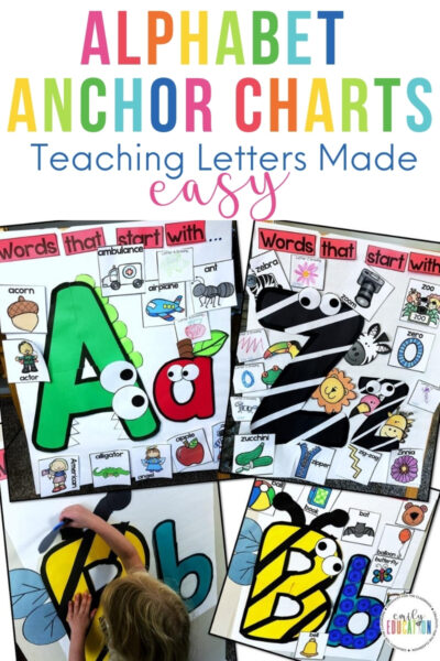 teaching letters with alphabet anchor charts