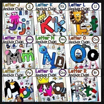 Alphabet Anchor Charts The Bundle Emily Education