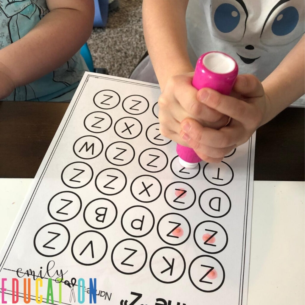 alphabet activities for centers and review