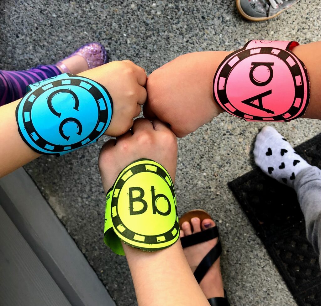 alphabet watches are a great way to review letters