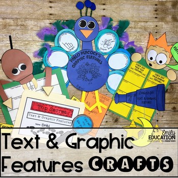 text and graphic features educational craft activities