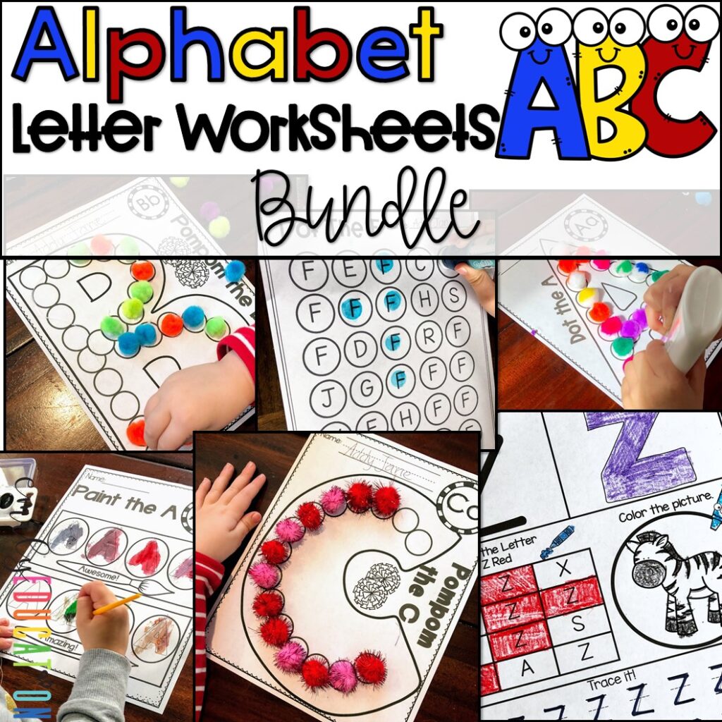 letters of the alphabet worksheets are a great way to practice letter identification, letter writing and beginning sounds