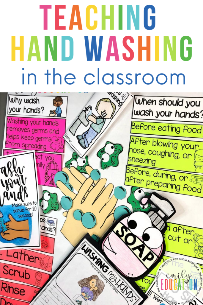 teaching hand washing in the classroom with fun and engaging activities