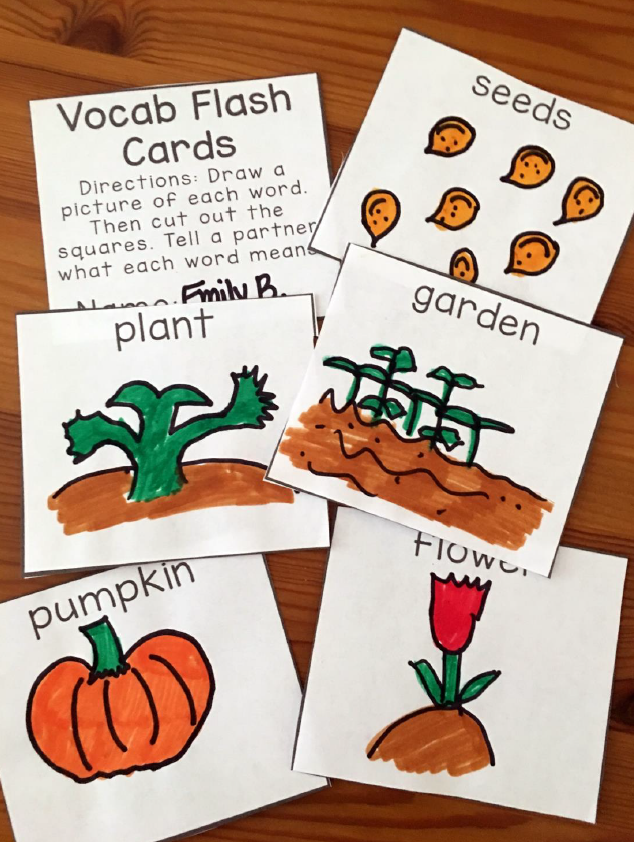 Halloween activities pumpkin vocabulary