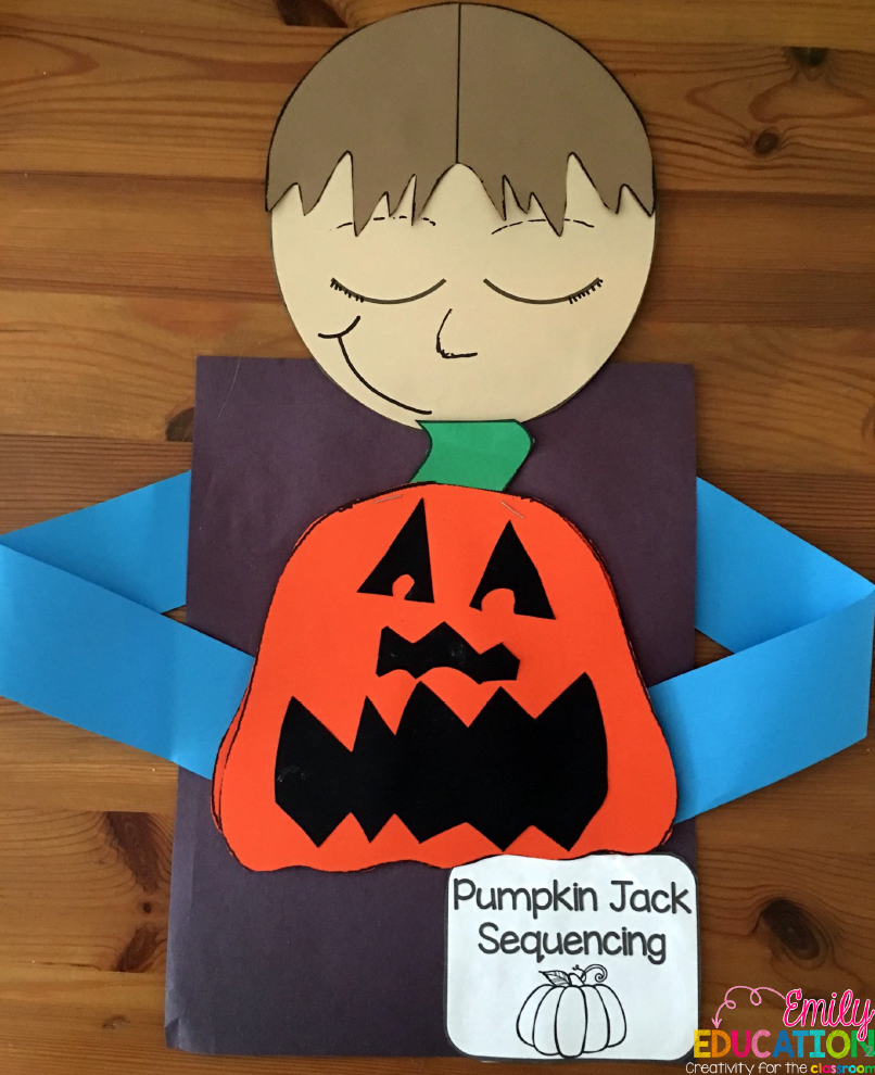 Pumpkin Jack Halloween activity for book study
