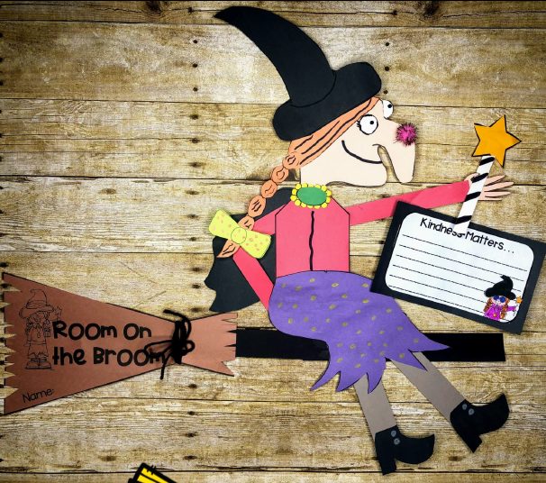 room on the broom book study and related activities including craft