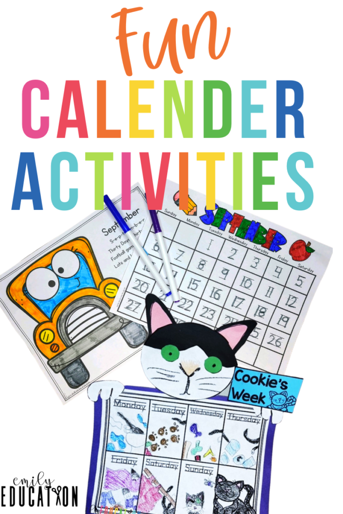 Fun Calendar Time Activities Emily Education