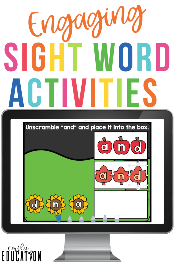 digital sight word activities