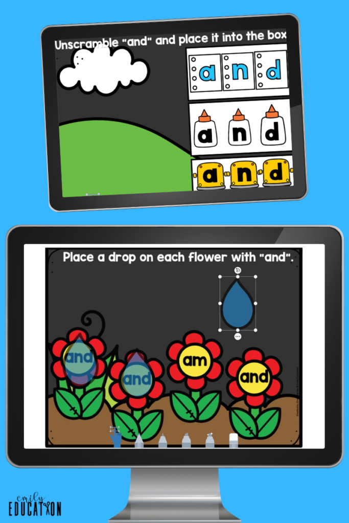 fun and engaging digital sight word practice