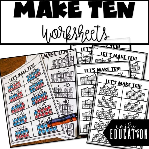 making ten worksheets provide students with multiple opportunities to practice