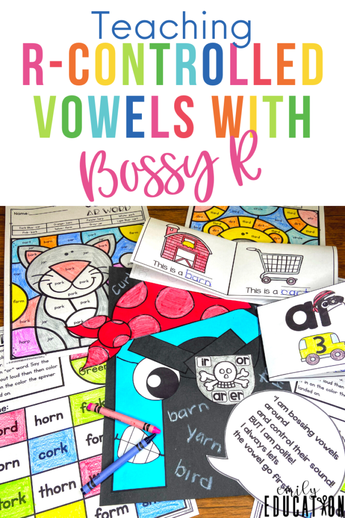 teaching r-controlled vowels with Bossy R